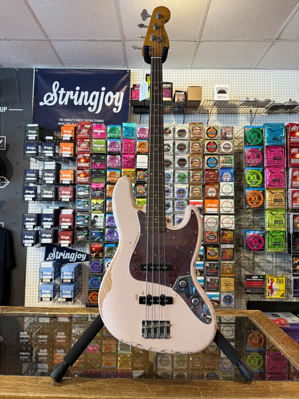 Fender Flea Artist Series Road Worn Signature Jazz Bass - Present - Shell Pink image 1