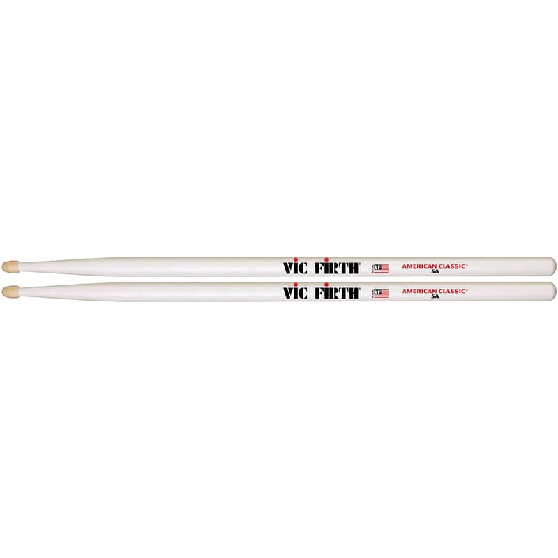 Korg Vic Firth American Classic Hickory Drumsticks 5B (White) ...