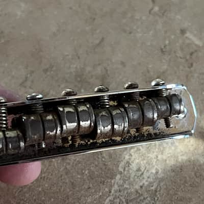 1970s Fender Jaguar Jazzmaster Mustang guitar bridge saddles image 2