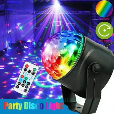 Luces Led Para Dj Luz Fiestas 7 Colores Bar Disco Bola De Discoteca image 2