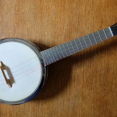 Dixie Banjo Ukulele (Banjolele) 1950's Chrome image 1