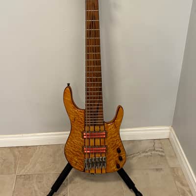 Acacia Matt Friedman Custom 6-String Electric Bass Guitar w/ late 90's - Hand Rubbed image 3