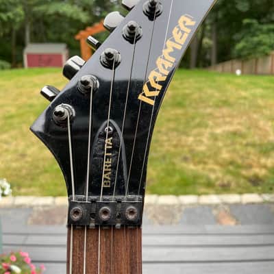 Kramer Baretta 85 Candy Red Banana Headstock image 6