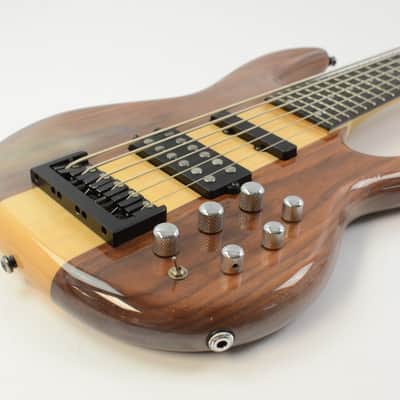 Carvin LB76 Electric 6-String Bass - Natural w/ Gig Bag - Cloudy Finish - LB-76 image 7