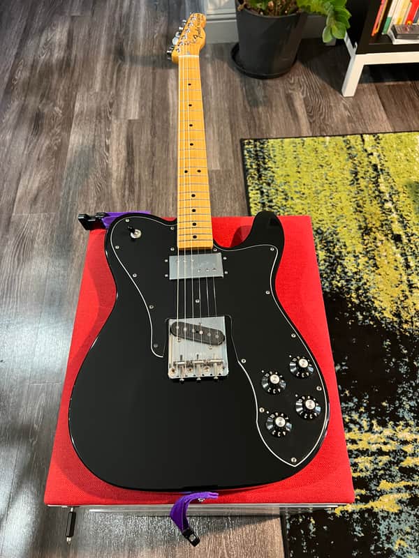 Fender Vintera '70s Telecaster Custom with Maple Fretboard 2019 - 2023 - Black image 1