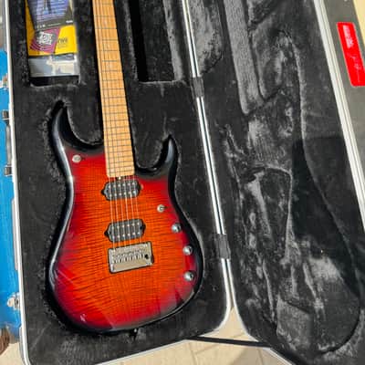 Ernie Ball Music Man John Petrucci Signature JP15-6 2025 - Present - Green Tiger Eye Flame image 1