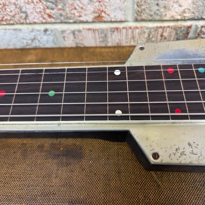 Vintage Circa 1936 Epiphone Electar Aluminum Top Lap Steel Guitar w/ Original Case! image 7