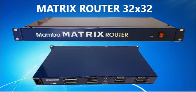 Mamba Audio MATRIX Router - 32x32 Analog Audio Switcher Patch Bay with Digital App control image 1