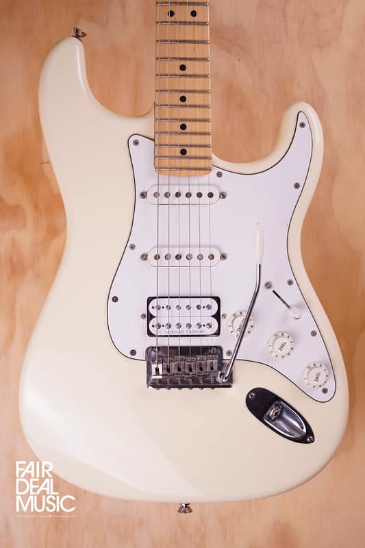 Fender American Standard Stratocaster HSS Electric Guitar in Olympic White, USED image 1