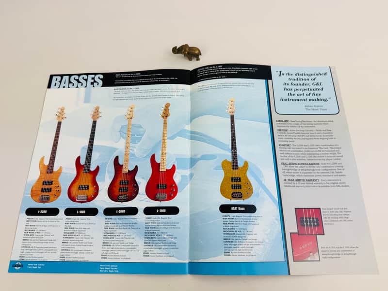 G&L Guitars & Basses Catalog 1998 image 1