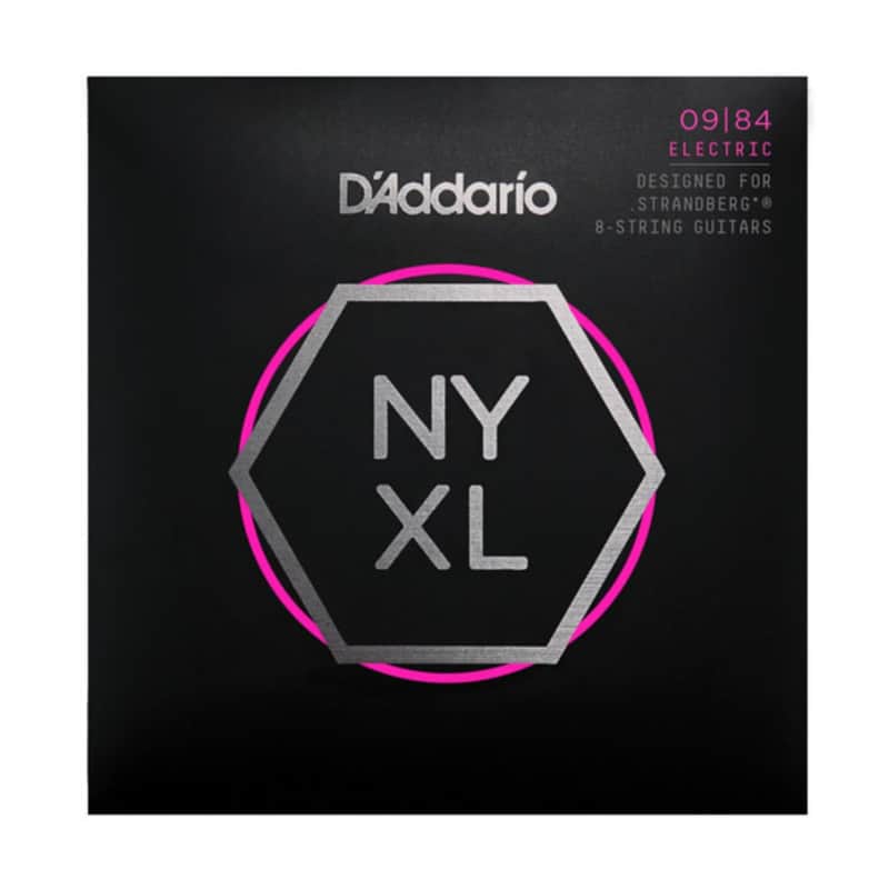 D'Addario NYXL0984 Nickel Wound Super Light Strandberg 8-String Electric Guitar Strings, 09-84 image 1