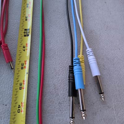 30+ Eurorack Patch Cable Bundle - Black, White, Green, Red, Blue, Yellow, Purple, etc - Hosa, Tiptop, Modbap, and other various makers image 10