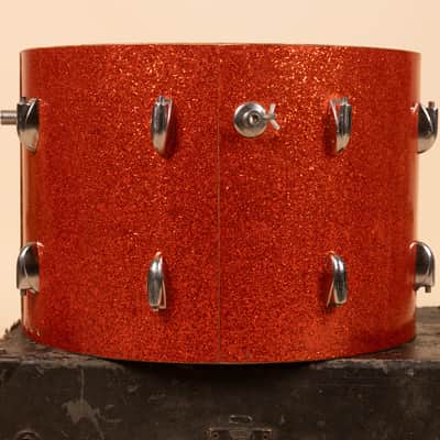1960s Gretsch 14x20 Tangerine Sparkle Bass Drum Shell image 6