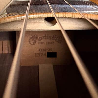 2009 Martin OM-21 Standard with L.R.Baggs pickup system image 10