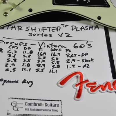 "VULCAN" 60S Hot Wired Fender Loaded Stratocaster Pickguard STARSHIFTER™ PLASMA image 4