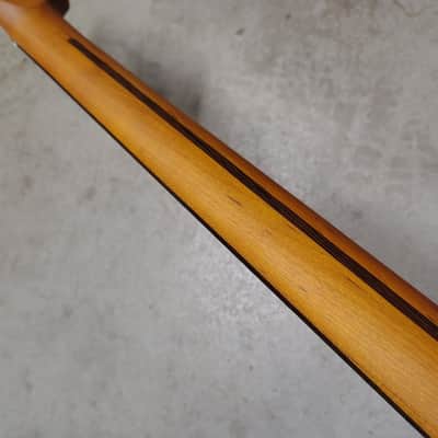 Roasted Maple Strat Neck fits fender Stratocaster body 21 frets 60s style image 7