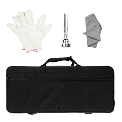 Bb Trumpet Brass Beginner Set – Gold Finish w/ Case, Mouthpiece & Gloves – Student Starter Instrument image 10