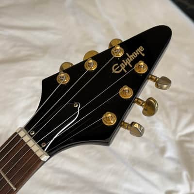 Vintage 2006 Epiphone '58 Flying V - Ebony - Made in Korea (MIK) - Free Pro Setup image 15
