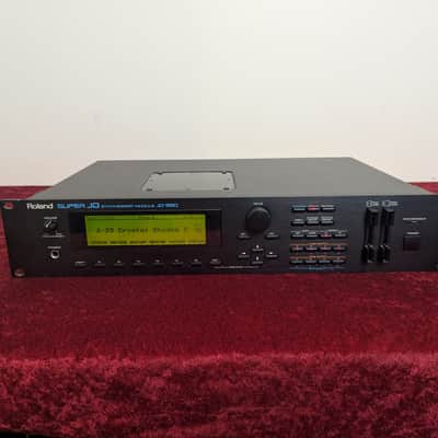Roland Super JD-990 Sound Module Synth with SR-JV80-04 Vintage Synth Expansion 1993 - 1996 - Black RackMount Synthesizer Rack Mount Unit image 4