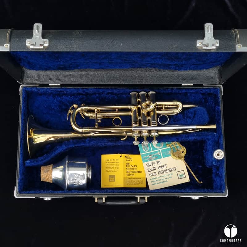 King Symphony DUAL BORE trumpet Sterling leadpipe GAMONBRASS case mouthpiece image 1