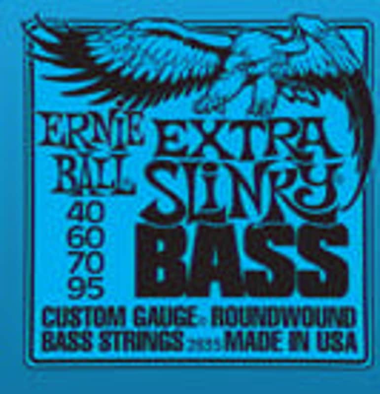 Bass Gtr Str Set 40/95 Extra Slinky Blue image 1