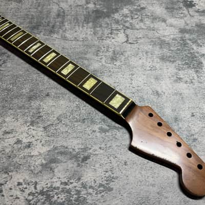 Real Life relics Nitro Roasted Maple With Bound Rosewood Fingerboard Block Inlays Jazzmaster® Strat® Stratocaster Neck SMALL Headstock JMRMRSM #2