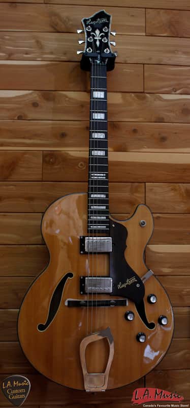 Hagstrom HJ600 Electric Jazz Guitar Natural | Reverb