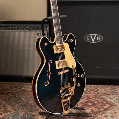 Gretsch Falcon Center Block LTD Electric Guitar with String-Thru Bigsby - Midnight Sapphire with Hardshell Case image 16