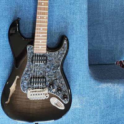 G&L USA Custom Build Legacy HB2 Semi Hollow Body Flamed Maple with 2 Seymour Duncan Coil-Splitting Humbuckers 2014 - Flame image 21