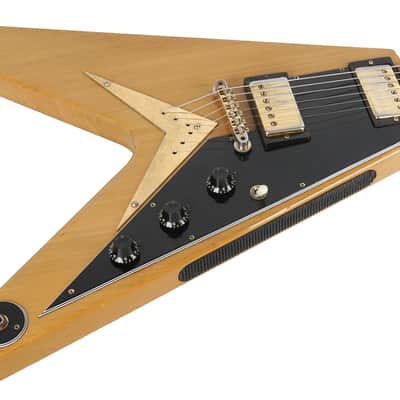 1983 Gibson Heritage Series Flying V Korina Antique Natural image 6
