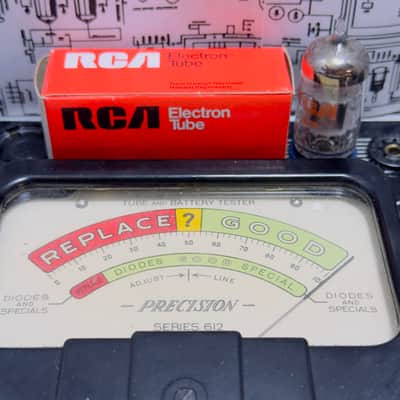 RCA 6201 (GE Made) 12AT7WA 5x Tubes - 1979 NOS Factory Matched Set - Military Spec ECC81 image 10