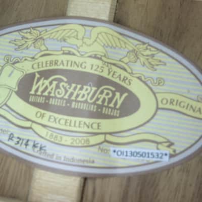 Washburn R314K Vintage Series Parlour Acoustic Guitar + 'Coffin' Case image 13