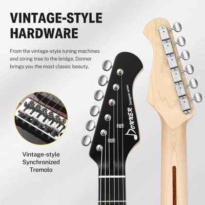 Donner DST-200 Electric Guitar Coil Split Function Tremelo Bridge HSS Pickups (US Stock) image 4