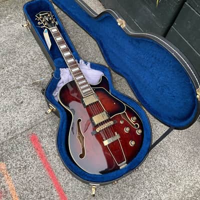 Ibanez Artcore Expressionist AG95 Semi-hollow - Dark Brown Sunburst w/OHSC
