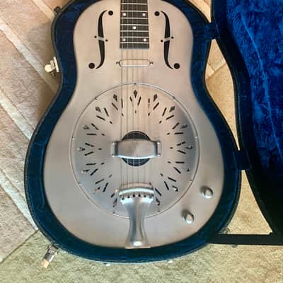 2023 National Resophonic Raw Steel, 12 fret w/Lollar Tele-Pickup. Previously artist owned. image 3