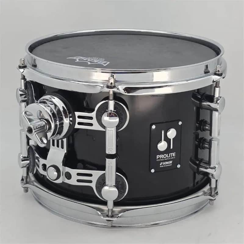 Used Sonor Prolite Tom 10x8 Black Sparkle - Very Good image 1