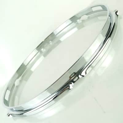 Ludwig 14" Chrome-BRASS 6Lug Triple-Flange Pioneer Snare Drum Resonant Rim/Hoop image 5