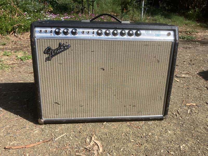 Fender Pro Reverb "Drip Edge" 2-Channel 40-Watt 2x12" Guitar Combo 1968 - 1969 - Silverface image 1