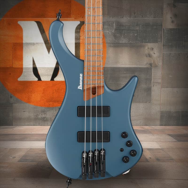 Ibanez EHB Ergonomic Headless Bass 4 String w/Bag - Arctic Ocean Matte (EHB1000AOM) image 1