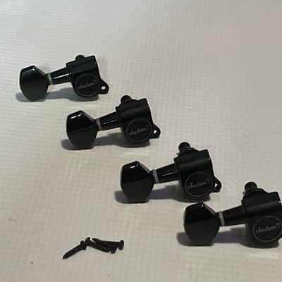2000's Jackson Dinky Guitar Black Reverse Jin Ho Korea Tuners Tuning Pegs In Line (Incomplete Set) image 2