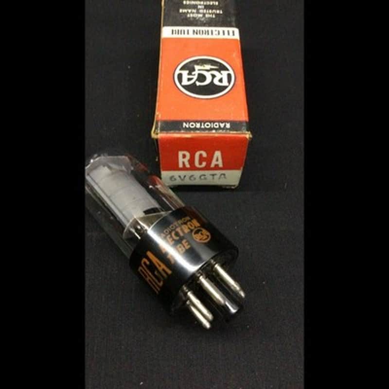 NOS NIB RCA 6V6GTA Double D Getter Clear Glass Amplifier VACUUM TUBE C.9575 image 1