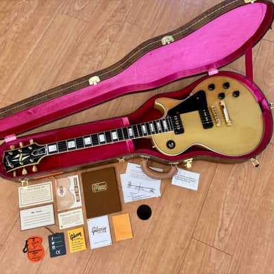 (2022) Gibson Custom Shop M2M '54 Les Paul Custom Reissue - VOS TV-Yellow image 10