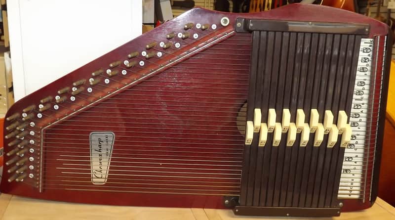 TOKAI楽器 Chromaharp ハープ Tokai Gakki Chromaharp (Autoharp) 60's Maroon | Reverb