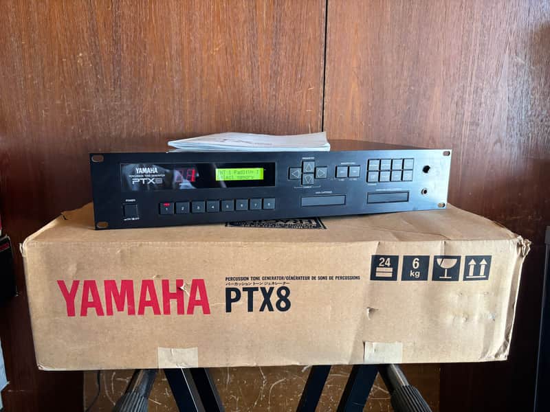 YAMAHA PTX8 PERCUSSION TONE GENERATOR drum synth w/ box New internal battery image 1