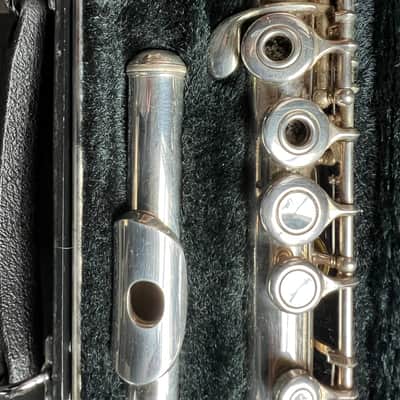 Yamaha 365I Open Hole Flute , solid silver head Joint, Japan image 2