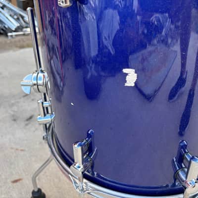 Sonor Delite 22-10-12-14 Drum Set- Jewel Blue Vintage Maple Shells image 13