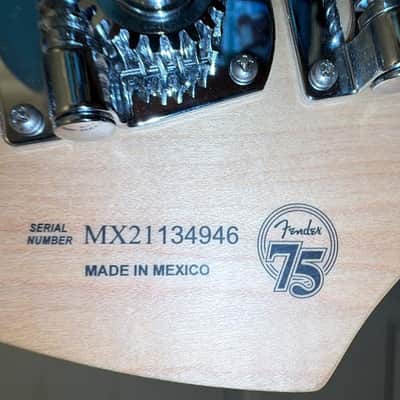 Fender 75th Anniversary Jazz Bass 2021 Drk Blue image 7