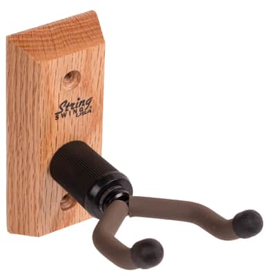 String Swing Wall Mount Ukulele or Mandolin Hanger CC01UK-Oak image 1