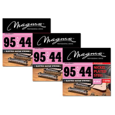 Magma Electric Guitar Strings Regular Light Gauge Nickel-Plated Steel Set, .0095 - .044 (GE120N) image 2