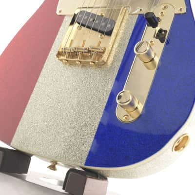 Fender Buck Owens Telecaster 2024 Red, Silver & Blue Sparkle 3473gr image 6